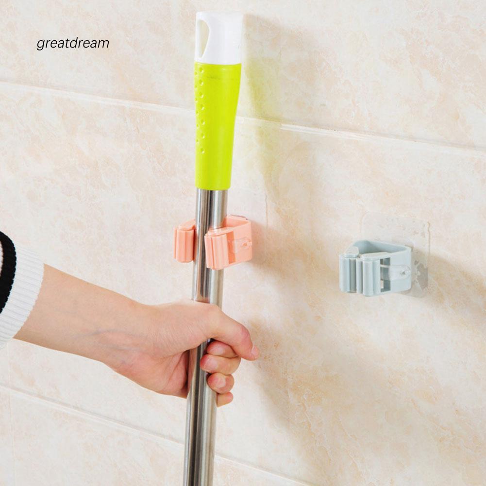 Móc,kẹp,giá treo cán chổi lau nhà dán cường lực