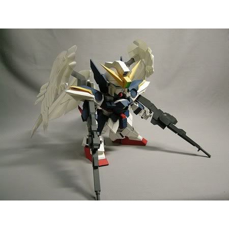 Mô hình giấy SD Gundam Wing Zero