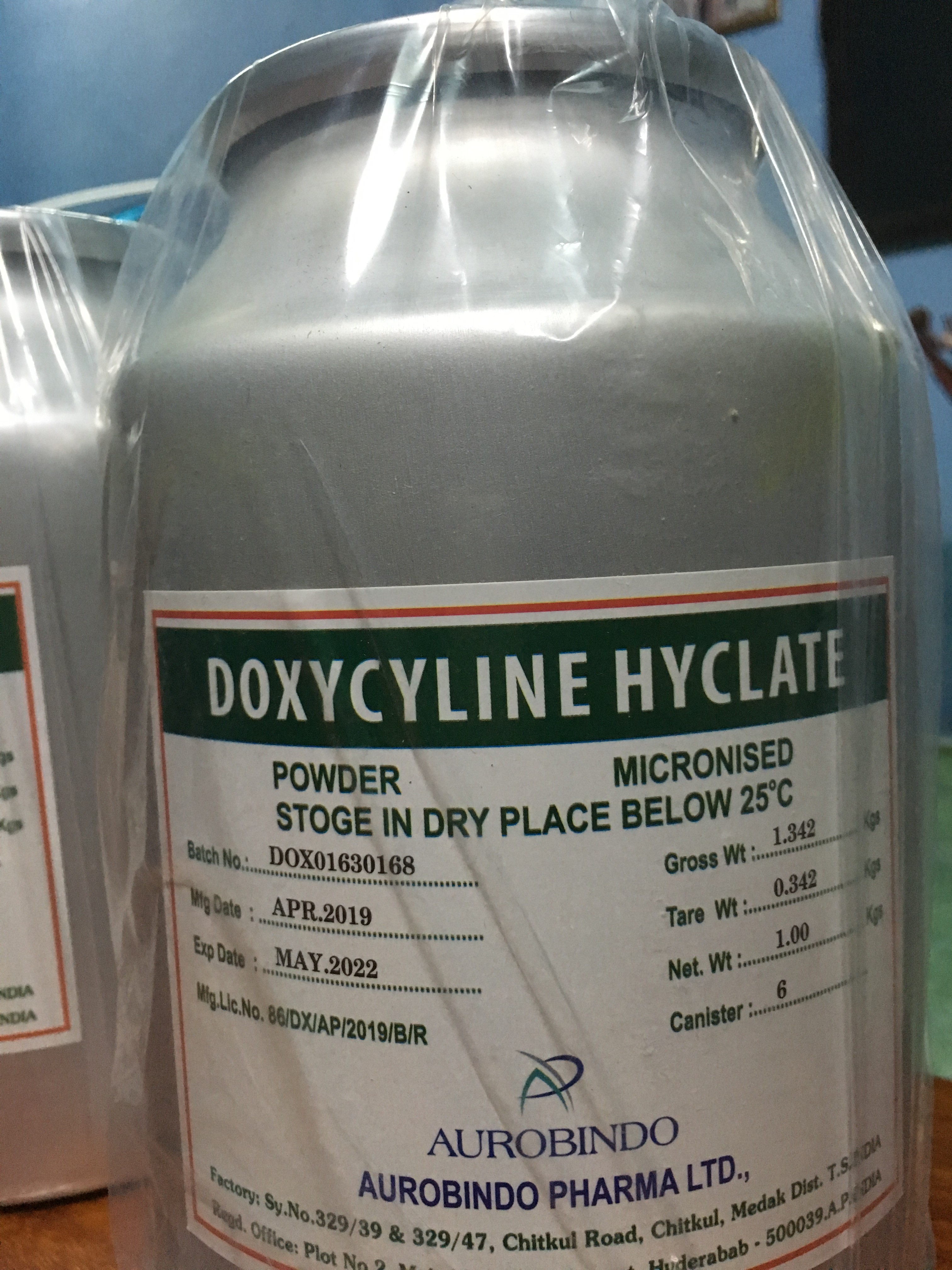 Kháng sinh Doxycycline đặc tri các vấn đề đường ruột trên tôm cá