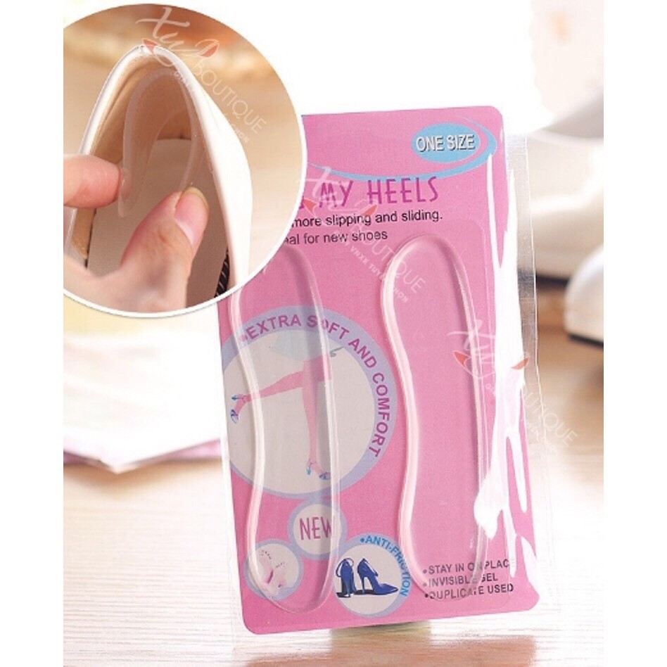 Set 2 Miếng Lót Giày Silicon Chống Đau Gót Chân