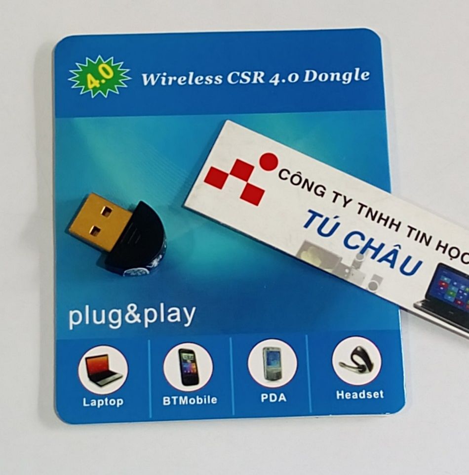 USB Bluetooth 4.0 / Wireless CSR 4.0 Dongle V4.0 (Thiết bị tự nhận) (USB Tròn or Vuông )
