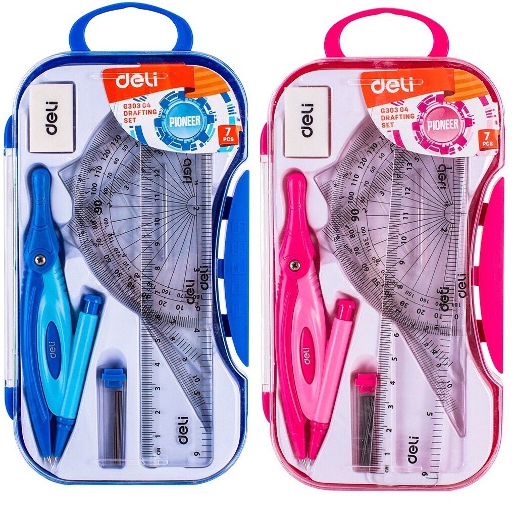Bộ compa thước kẻ Deli G30304