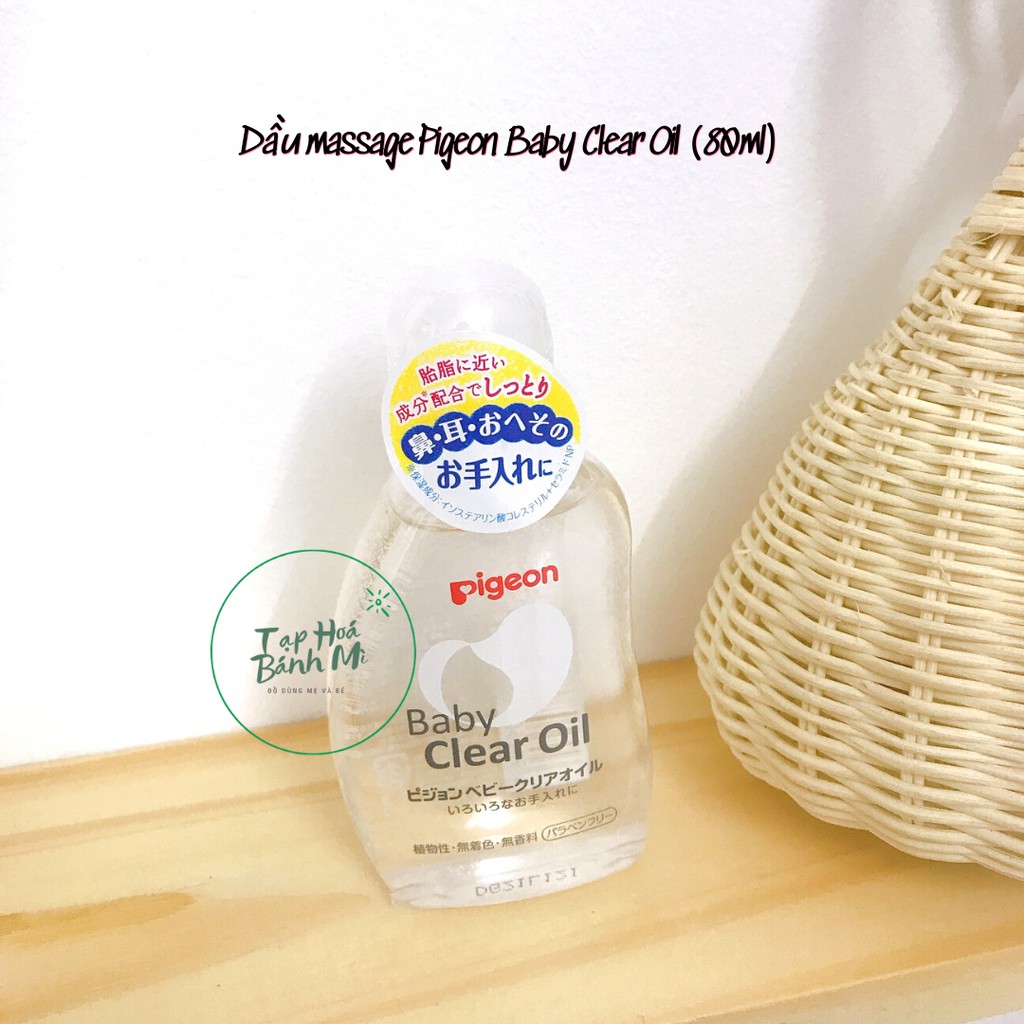 [HCM]Dầu massage Pigeon Baby Clear Oil (80ml)