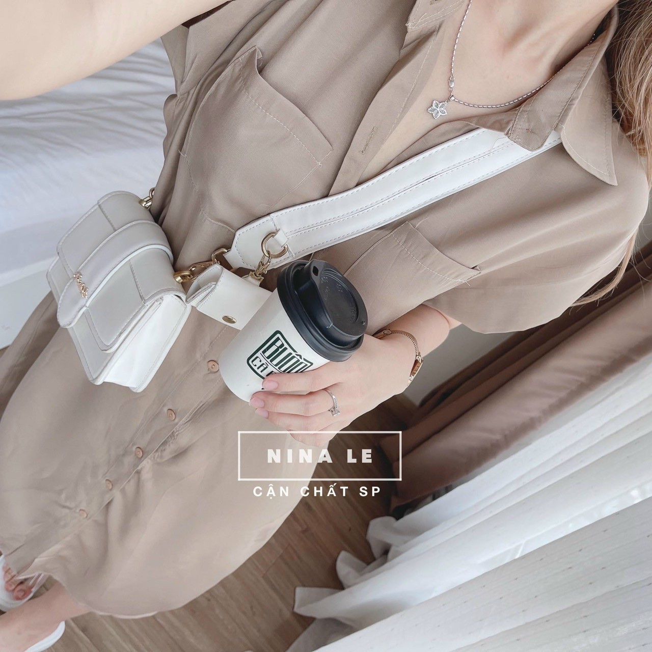 Đầm sơ mi lụa siêu xinh