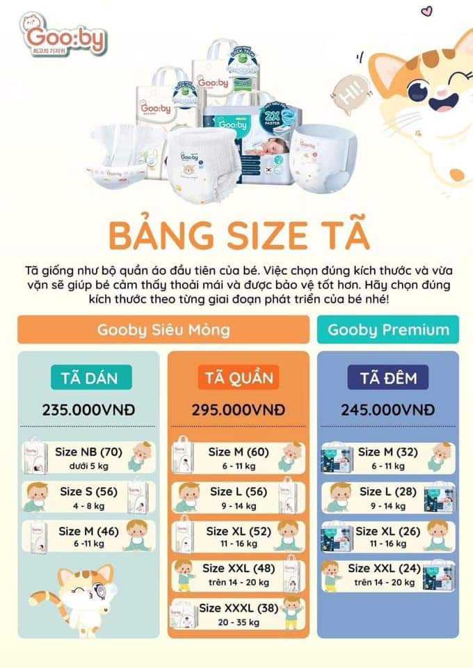Tả dán - Tả quần - Tả đêm Gooby ( Quà tặng nt shop chọn )