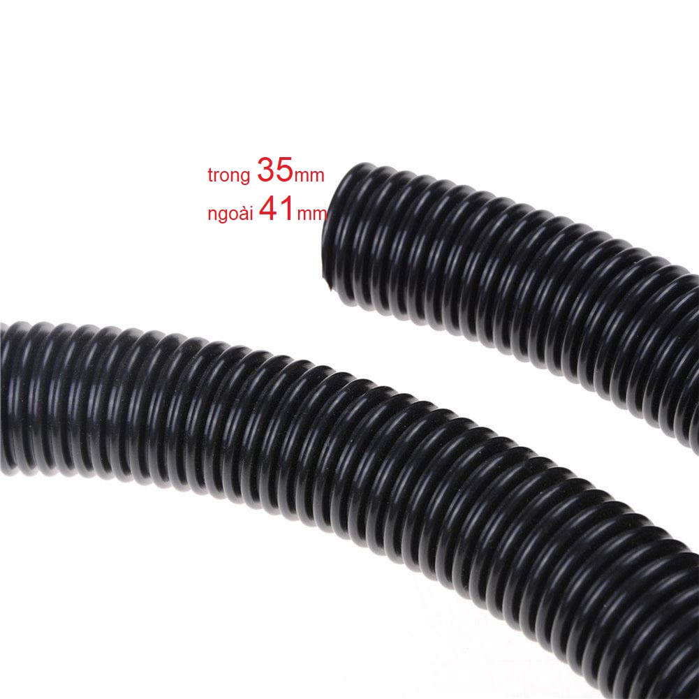 Ống hút bụi gân nhựa cho máy hút bụi công nghiệp đường kính 35 - 42mm