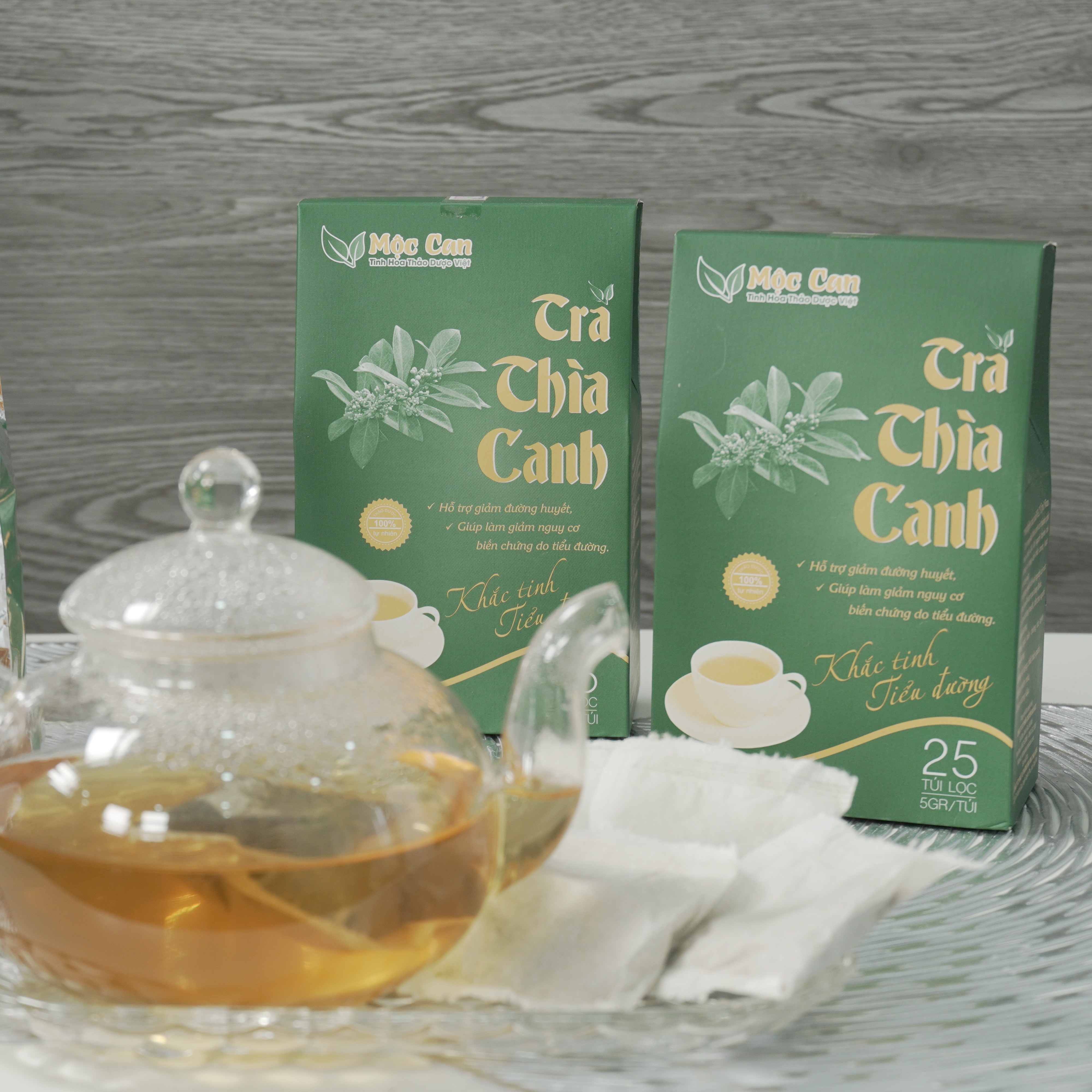 Trà  thìa canh Mộc Can ( hộp 25 túi lọc x 5g)