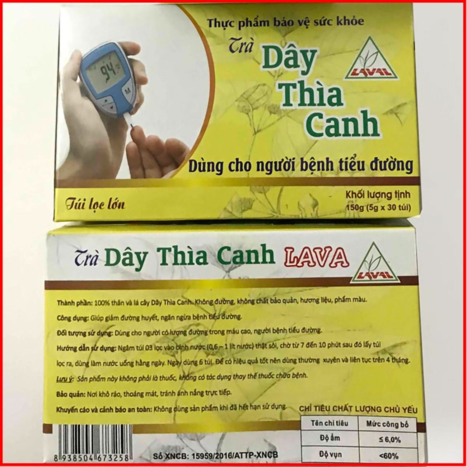 Trà Dây Thìa Canh Dành Cho Người Tiểu Đường HỘP 30 TÚI LỌC