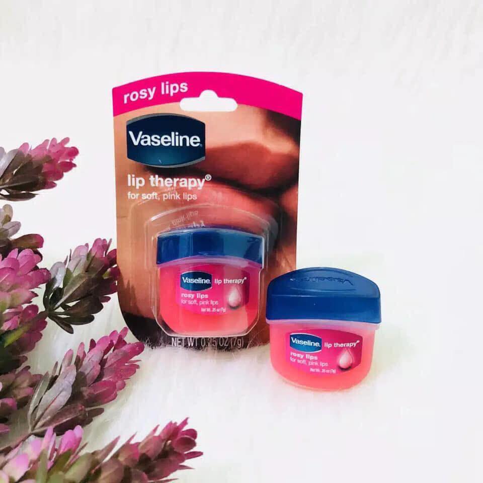 [HCM]Son dưỡng môi Vaseline Lip Therapy 7g ( Màu Hồng)