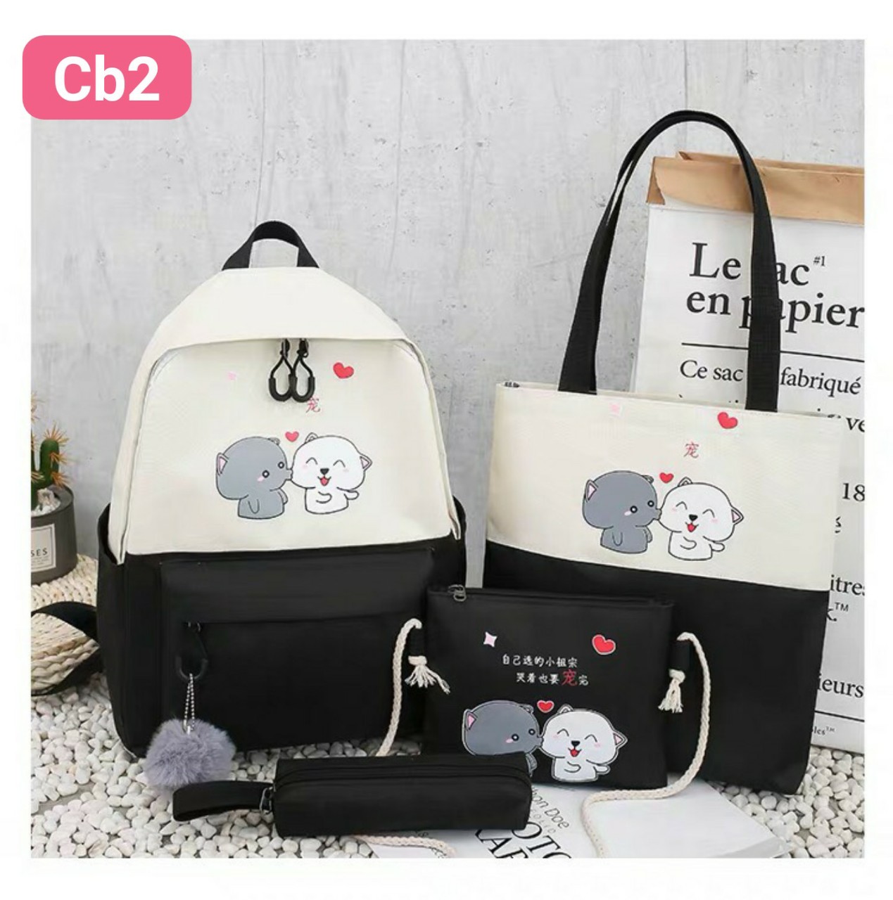 SET BALO NAM NỮ  SIÊU CUTE 4 MÓN  MÃ CB5
