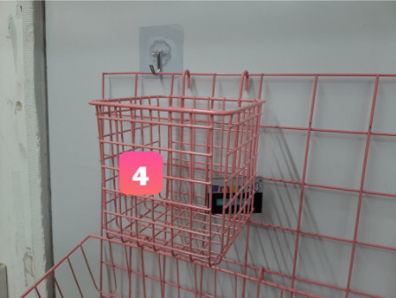 RỔ TREO KHUNG LƯỚI (6 mẫu màu hồng)