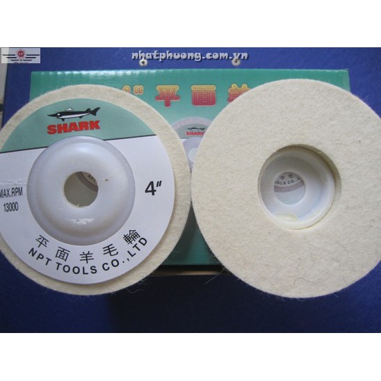 Nỉ trắng đánh bóng inox