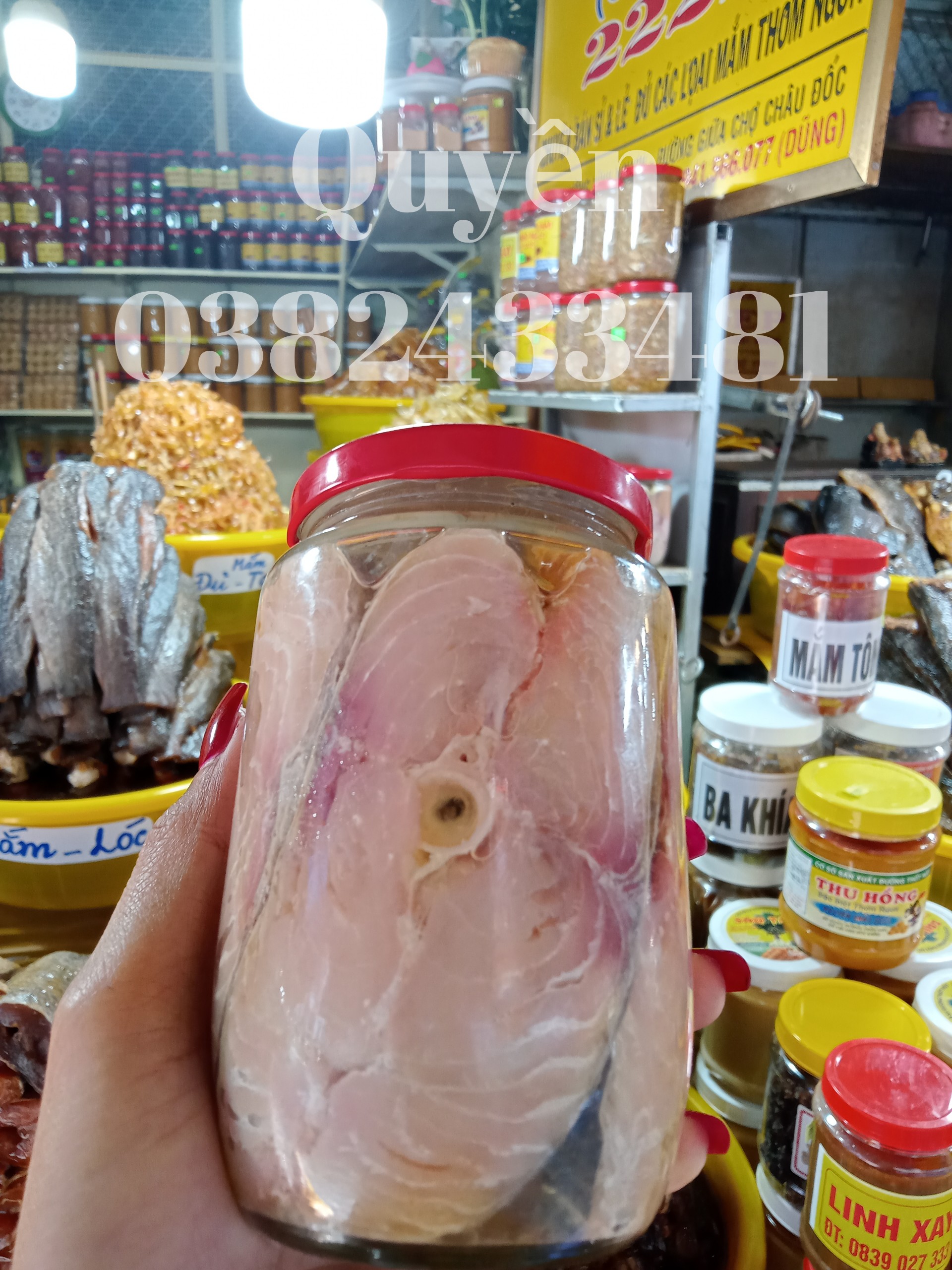 Hủ 500gr mắm cá thu bà giáo mãn cô huệ 2222 không tính nước