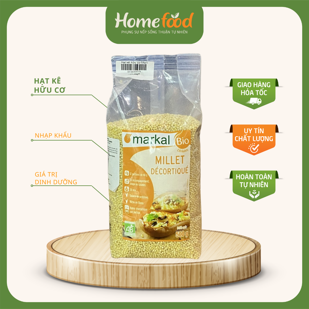 Hạt kê hữu cơ Markal túi 500g