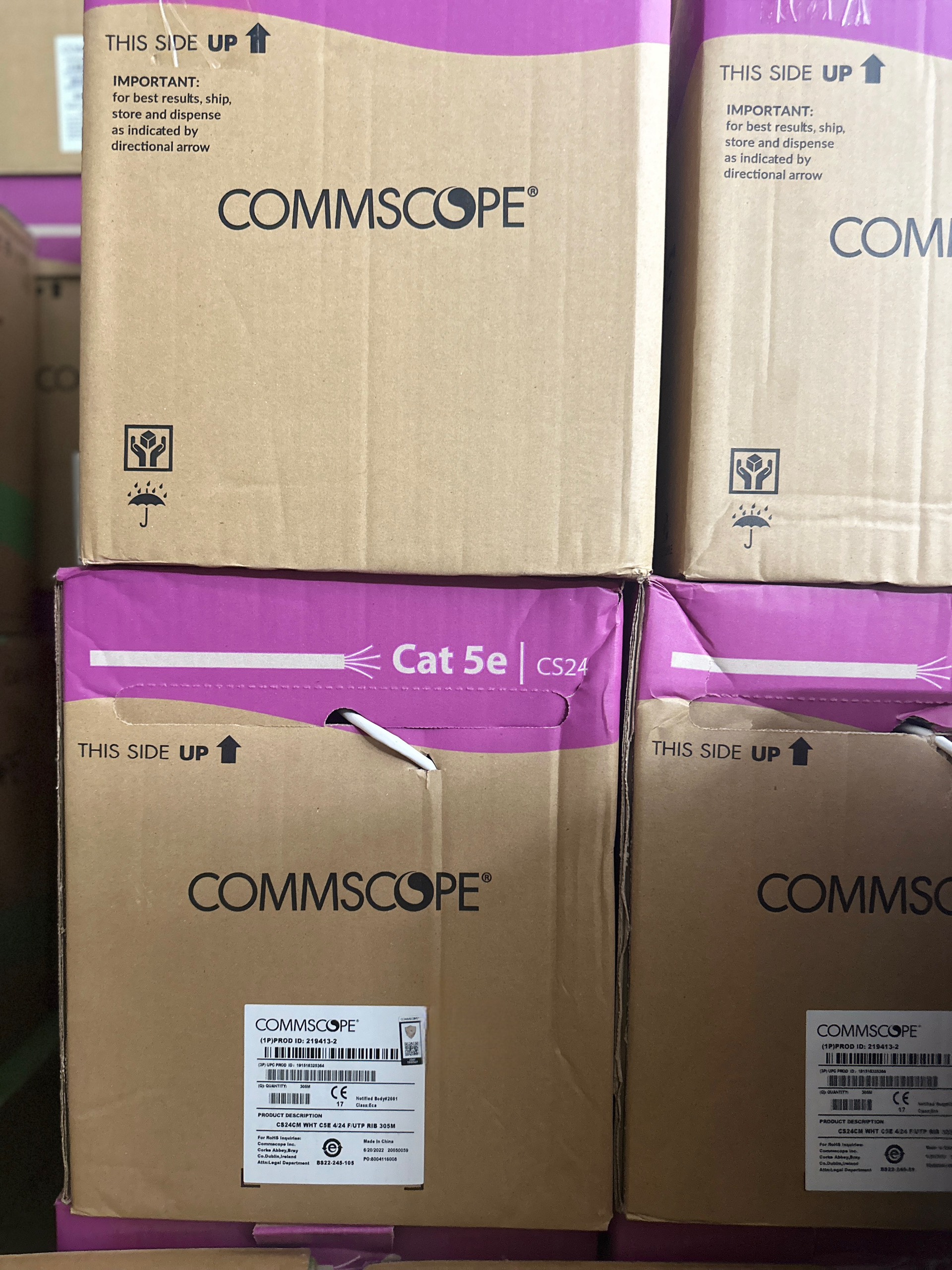 Cáp mạng Cat5e FTP Commscope  (219413-2) chống nhiễu chính hãng