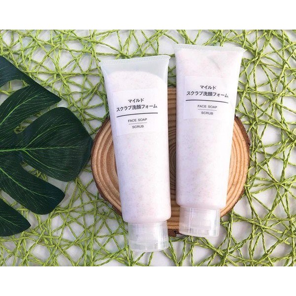 Sữa Rửa Mặt Tẩy Da Chết Muji Face Soap