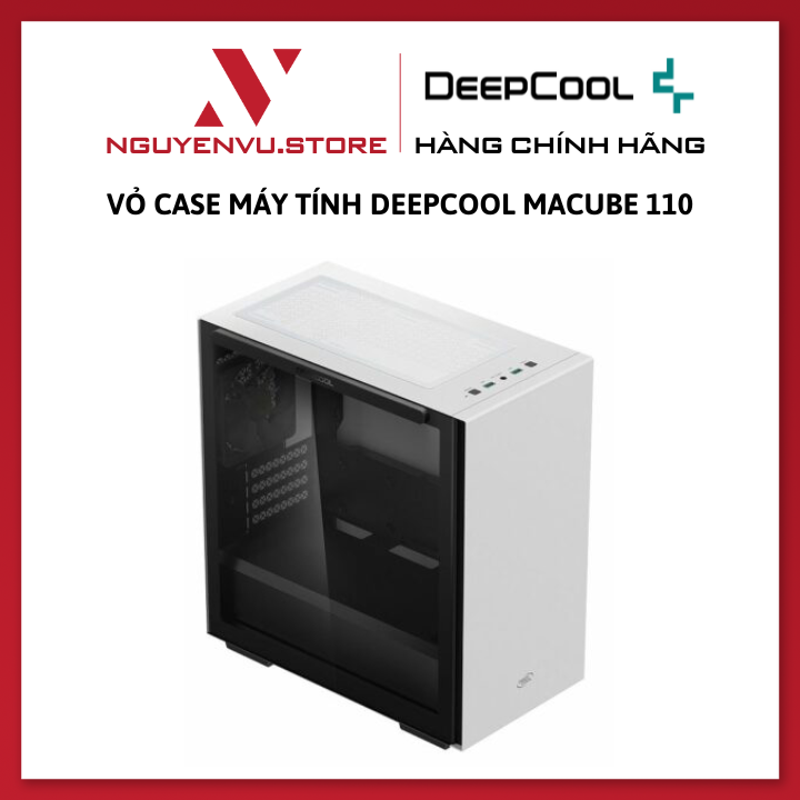 Vỏ Case Máy Tính Deepcool Macube 110 (Black/White/Pink) - Hàng Chính Hãng