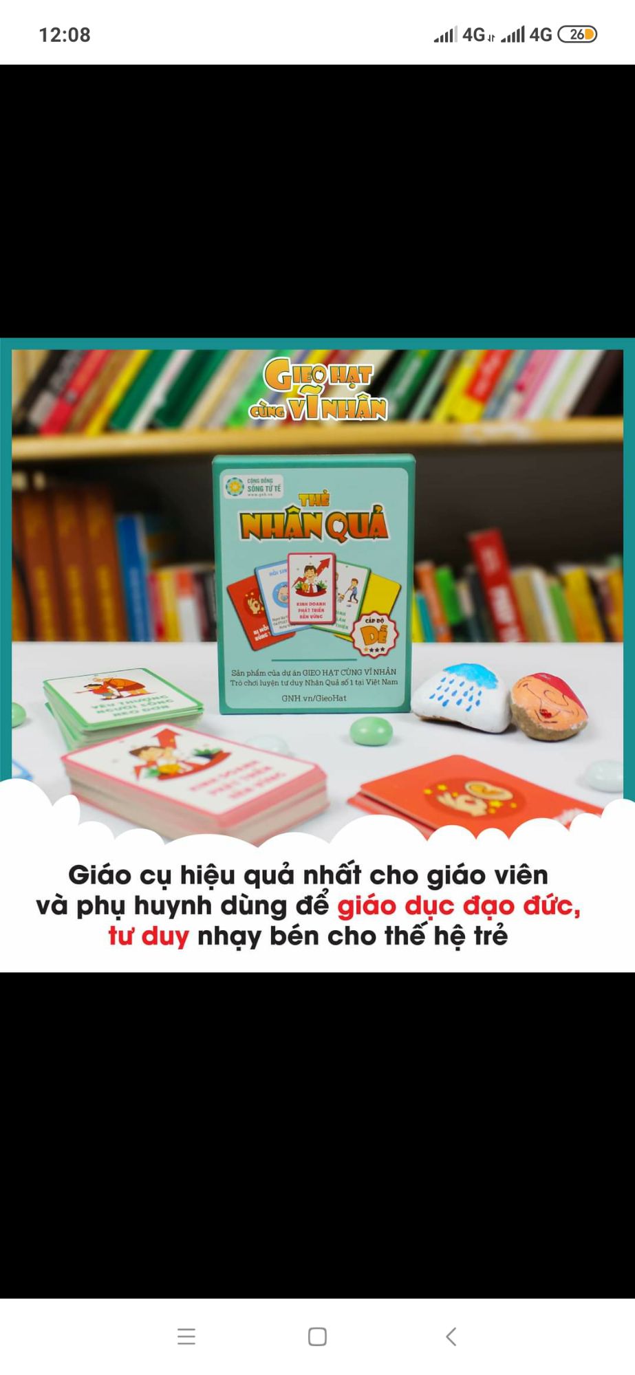 Thẻ game Nhân Quả cho bé cấp độ dễ