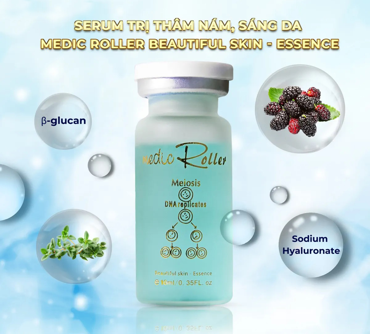 Serum t rị thâm nám, sáng da Medic Roller 10ml