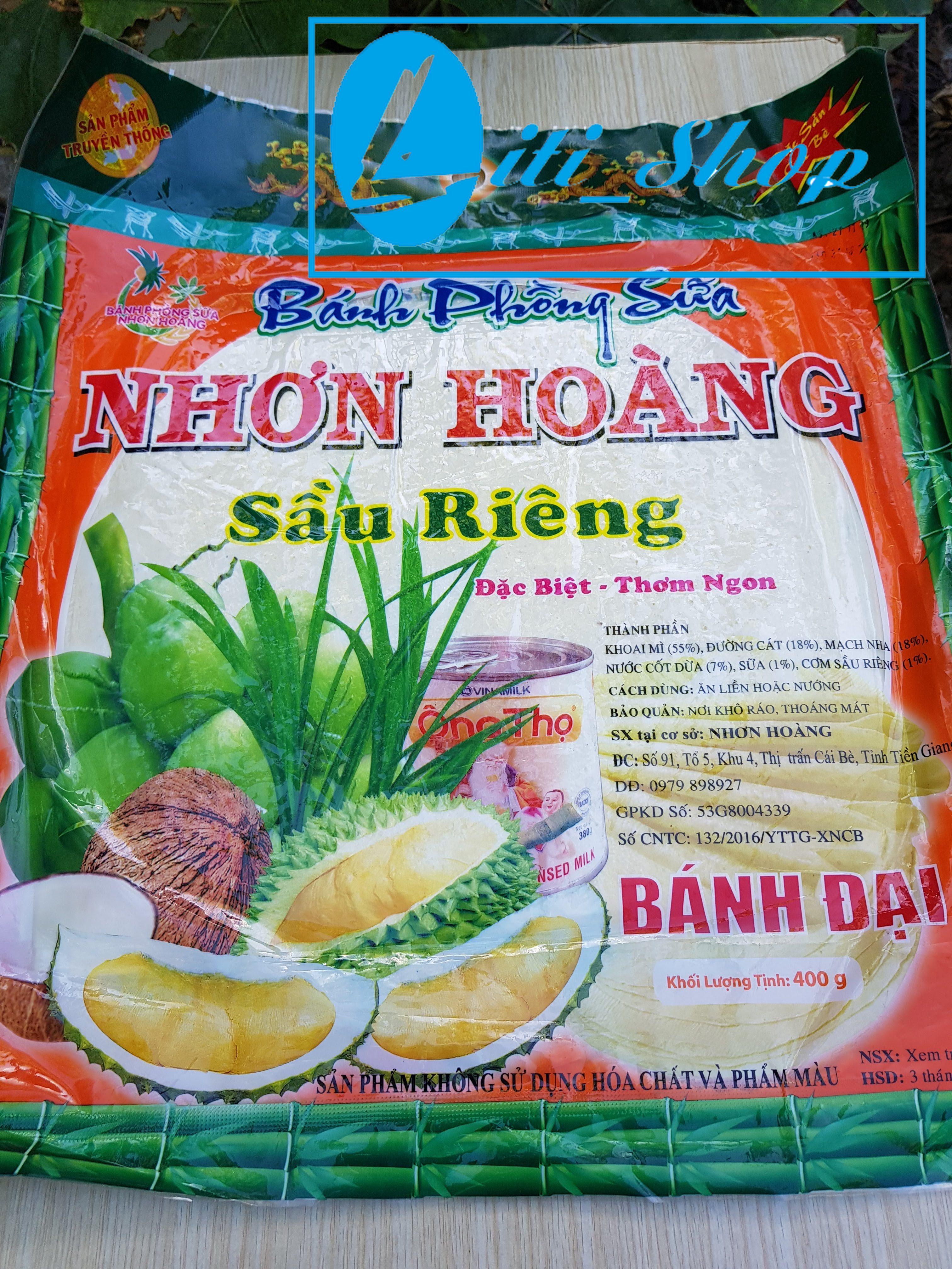 Bánh phồng sữa Sầu riêng (Loại to)