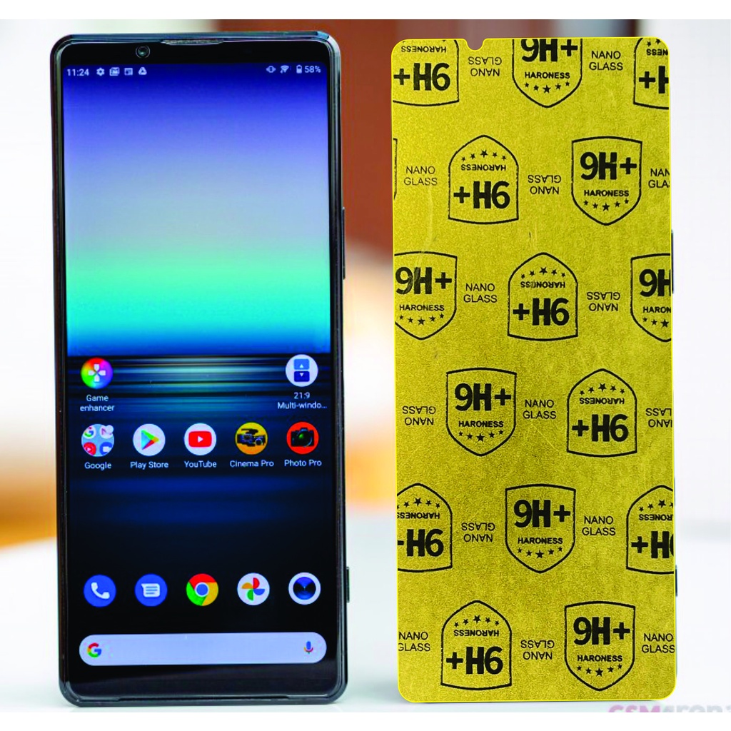 Cường lực sony xperia 5 - xperia 5 II - xperia 5 III nano 9h+ siêu bền, ppf full màn có trong nhám hoa văn trước sau