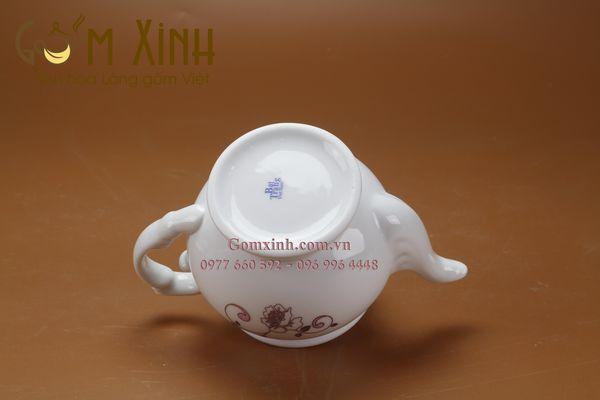 ấm chén Bát Tràng_Bộ bình trà Phú Quý TH1