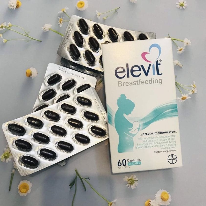 Vitamin cho mẹ bầu Elevit bầu + Elevit sau sinh + Elevit Dha