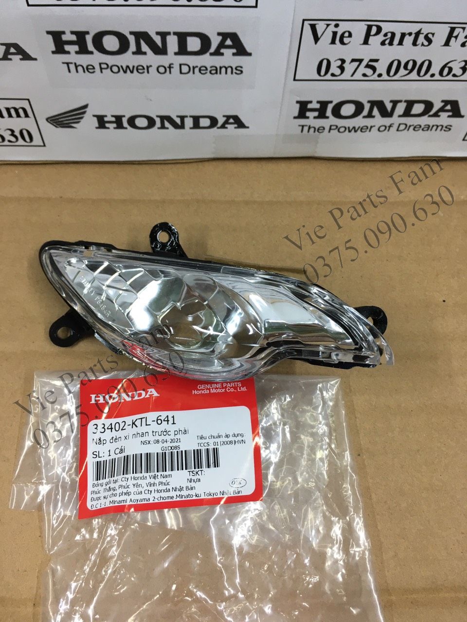 Bộ đèn xi nhan trước trái phải Wave A100 RS100 S100/ Wave A110 Hàng theo xe mới 100% Honda Chính Hiệu