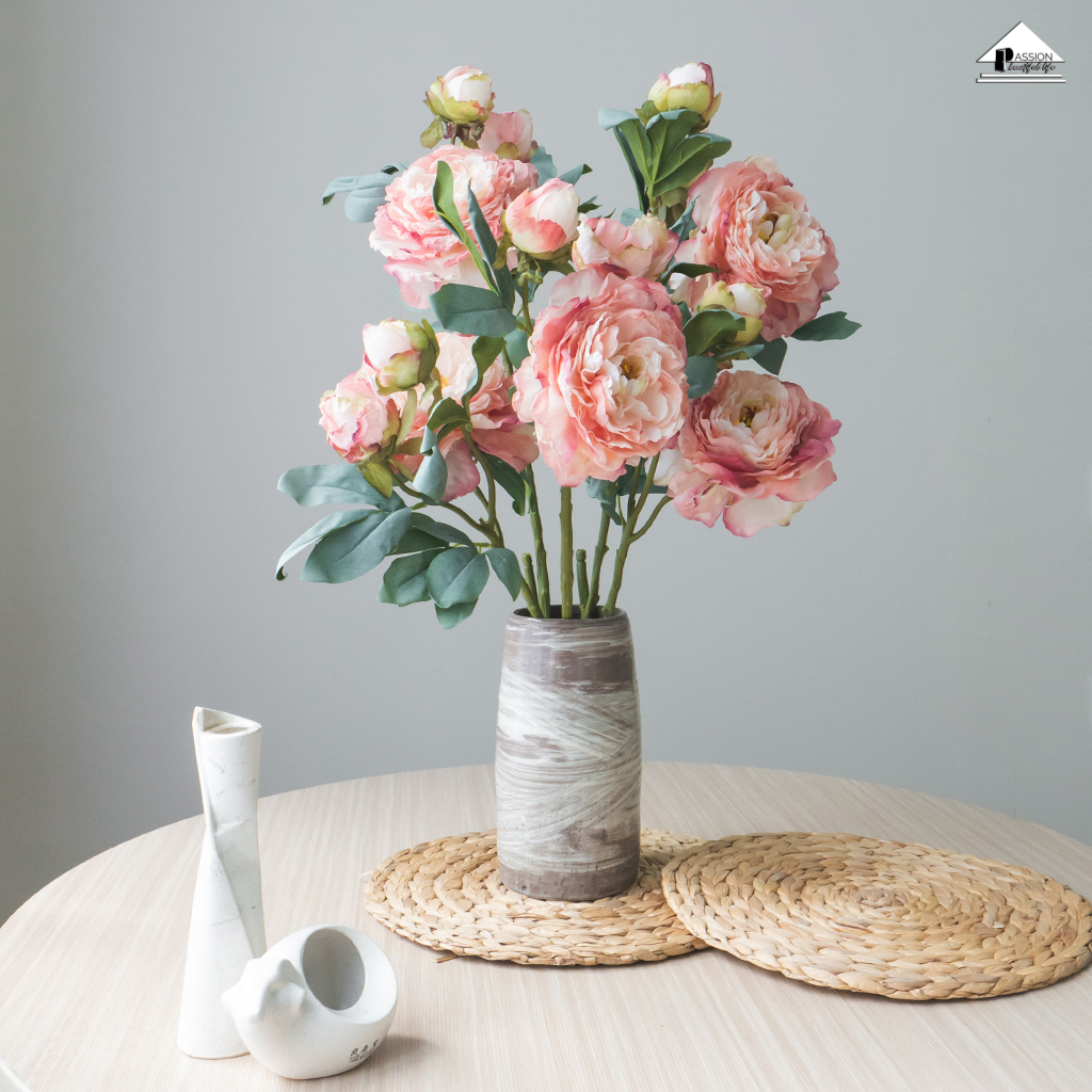 Hoa Giả, Hoa Lụa Cao Cấp Decor Trang Trí Phong Cách Châu Âu Sang Trọng
