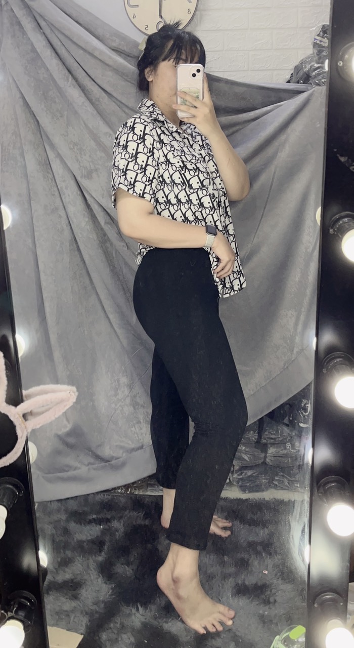 QUẦN LEGGING NỮ CHẤT COTTON 4 CHIỀU BIGSIZE (ẢNH MẪU CHỤP TẠI SHOP).