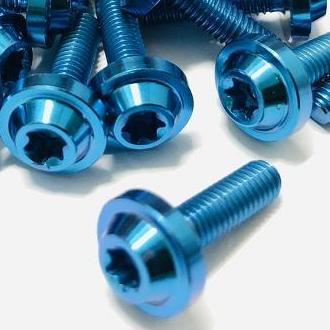ỐC TITANIUM GR5 4li15 gắn nắp bình dầu,dàn áo Vario,Winner,Wave,Exciter (màu xanh lục,xanh tím)