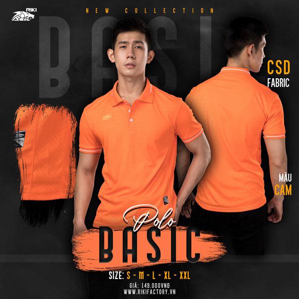Áo polo Riki Basic (cấu tạo từ 100% sợi polyester giúp sản phẩm có độ bền cao)