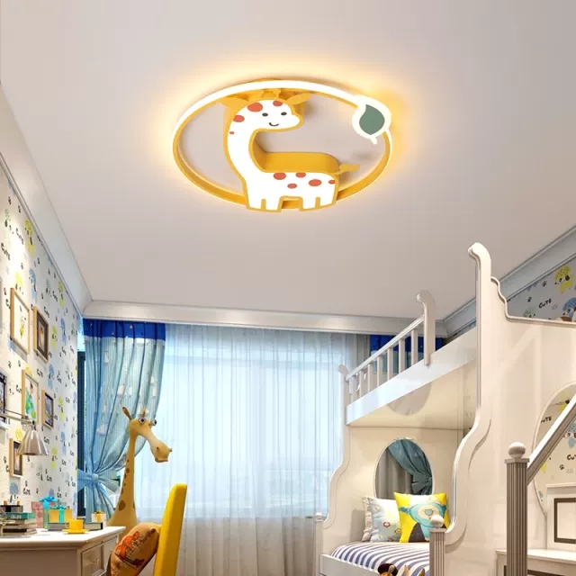 (Hàng chuẩn số 1) Đèn ốp trần trang trí phòng ngủ trẻ em hình hươu cao cổ, đèn decor MN086- Bảo hành 2 năm