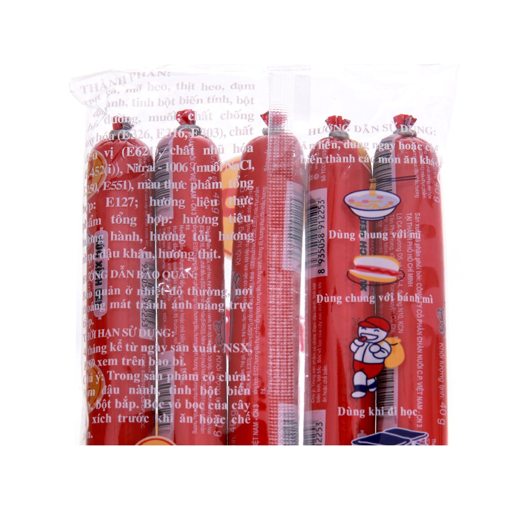 Thùng 20 Gói Xúc Xích Tiệt Trùng Red CP