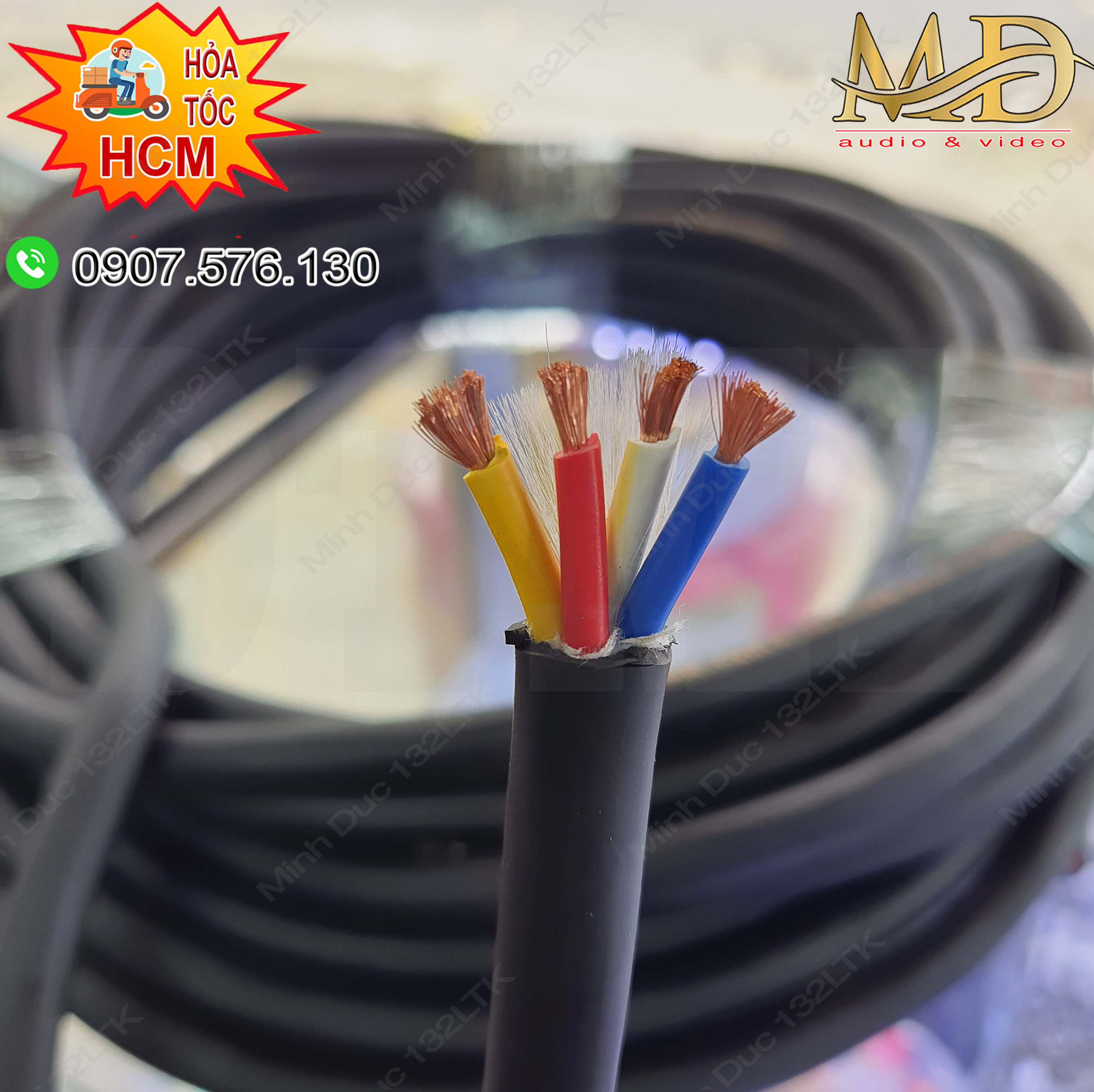 Speaker Cable - Dây Loa Sommer 4x2.5 hàng cao cấp loại 1 chữ vàng