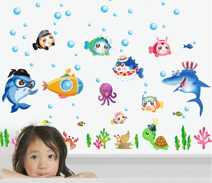 Decal trang trí Đại Dương Xanh