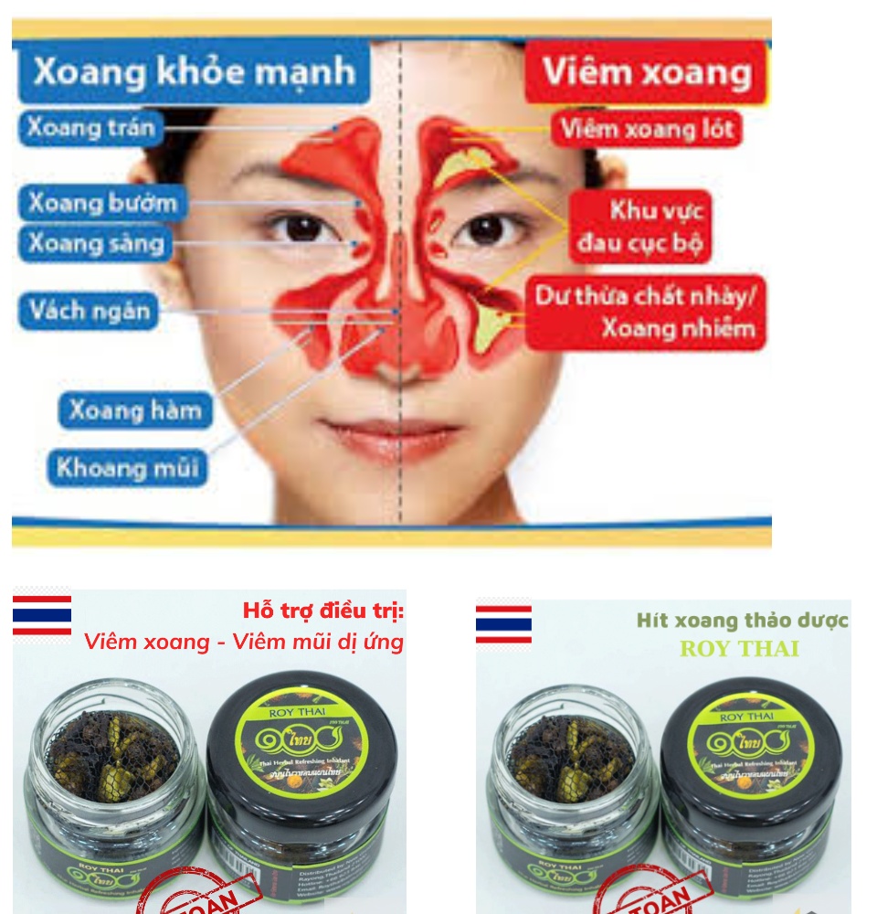 Hít Xoang thảo dược Thái Lan Roy Thai