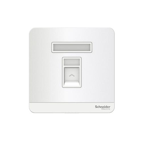 1G RJ45 Data Cat6, Shuttered, White