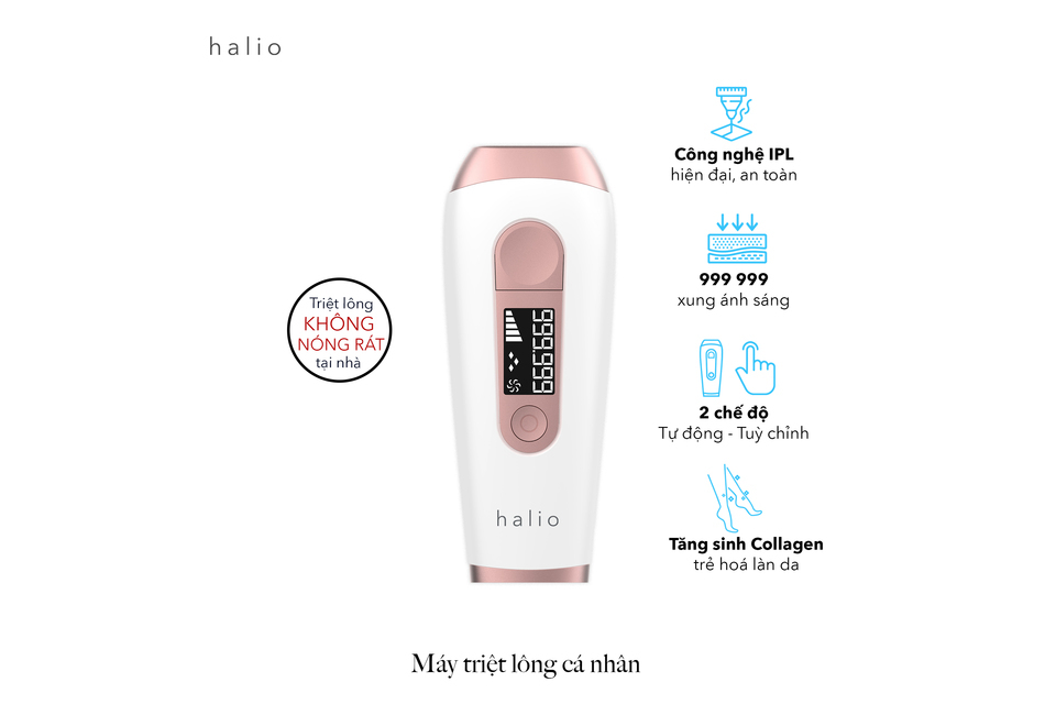 Máy Triệt Lông Cá Nhân Halio IPL Hair Removal Device
