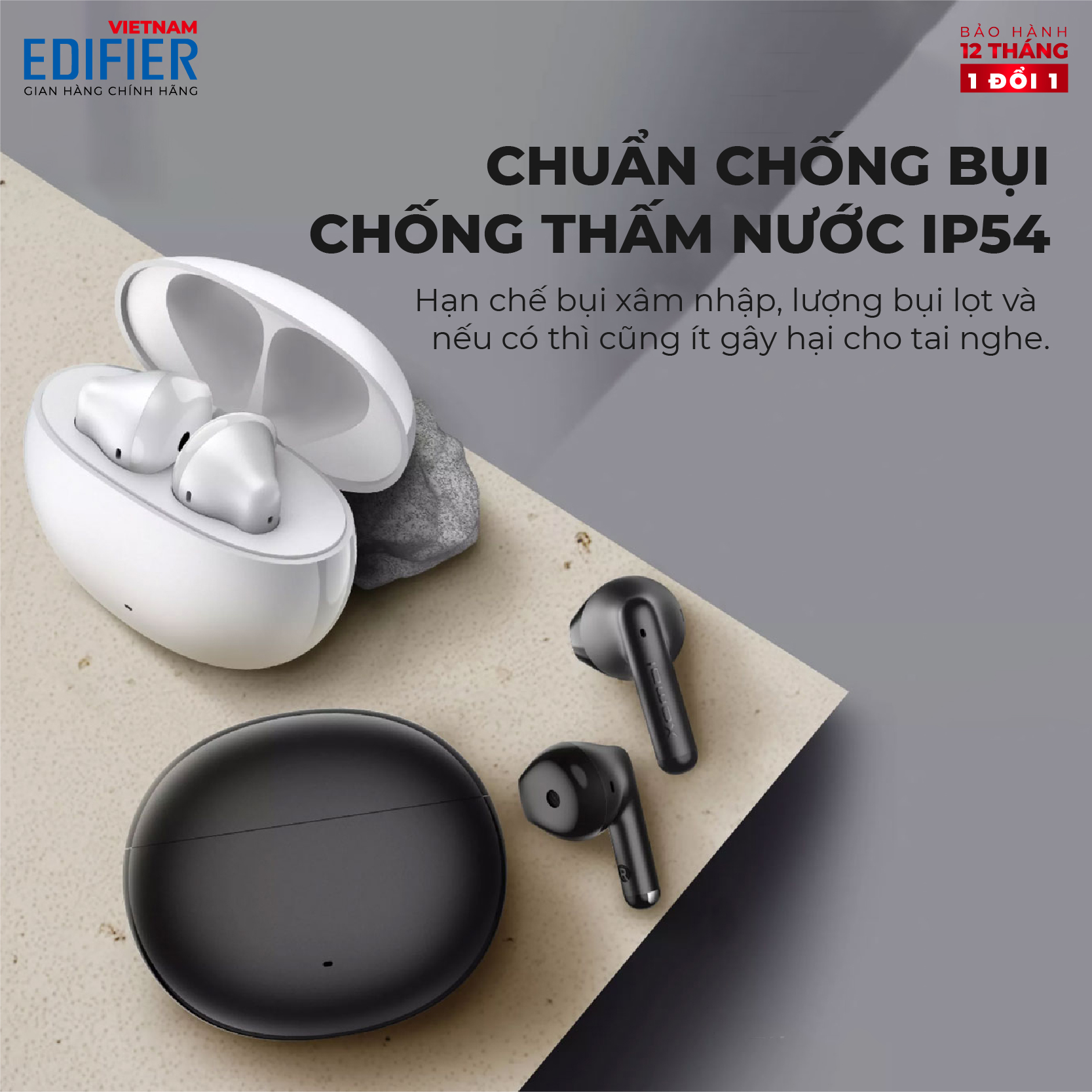 Tai nghe Bluetooth EDIFIER X2 / X2S | Thời lượng pin 28 giờ | Chống nước IP54 | Chống ồn chơi game | Bảo Hành 12 Tháng