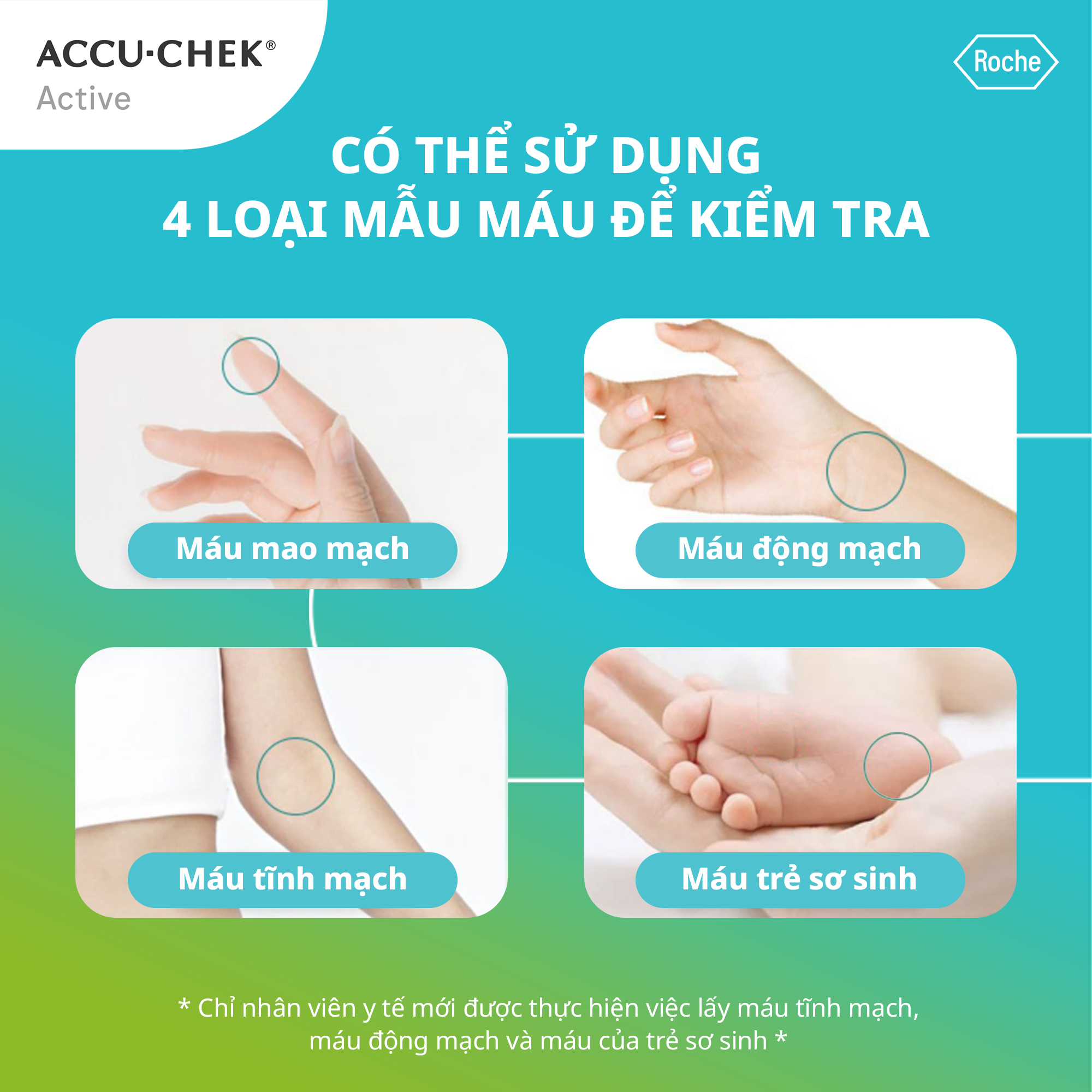Máy Đo Đường Huyết ACCU-CHEK® Active Dùng Cho Cá Nhân