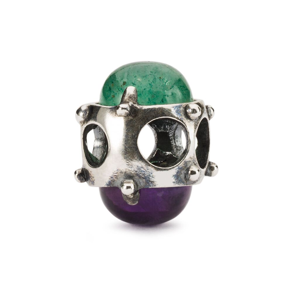 TROLLBEADS Bead Bạc Cao Cấp Purple & Green Halo Bead