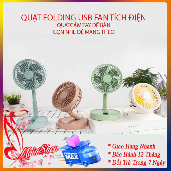 >> SO SÁNH GIÁ QUẠT TÍCH ĐIỆN MINI CẦM TAY 3 TỐC ĐỘ GIÓ (CÓ DÂY SẠC) | Shopee Lazada Sendo Tiki | Nên mua ở đâu rẻ nhất 64 Quạt mini - quạt tích điện cầm tay sạc pin gấp gọn để bàn có 3 tốc độ gió làm mát, cổng USB, xoay tay 180 độ