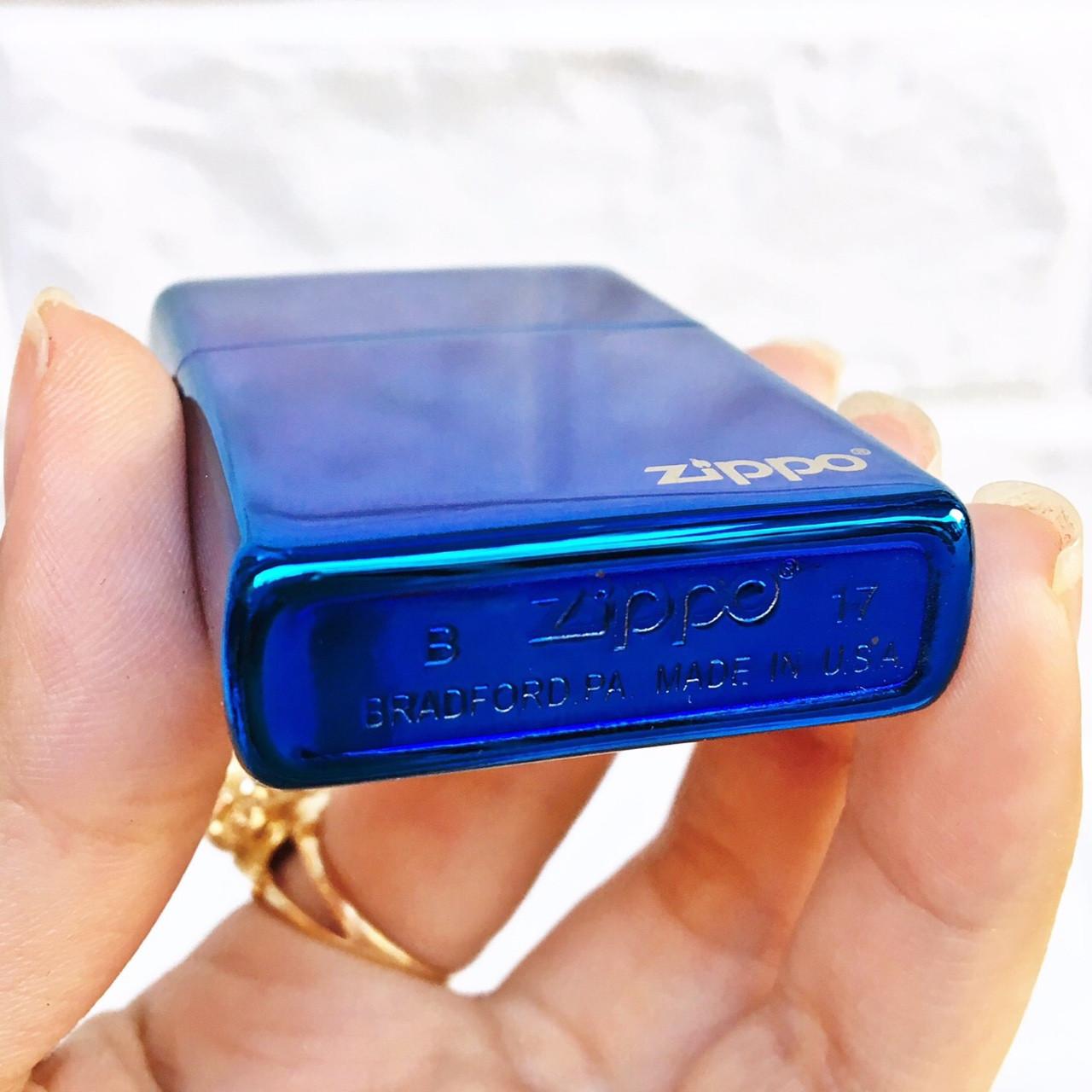 [HCM]Zippo Khắc Laze Logo Quân - Đội Xanh