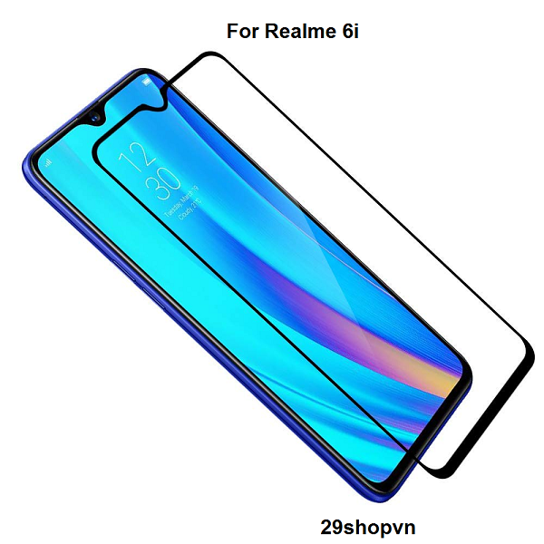Kính cường lực Realme 6i (Full Màn, Full Keo)