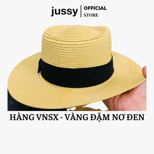 Mũ Cói Gaucho Rộng Vành Chất Nón Cói VNSX Form Đẹp Màu Nâu Sang Chảnh Đóng Hộp To Giữ Form Có Dây Rút Chỉnh To Nhỏ
