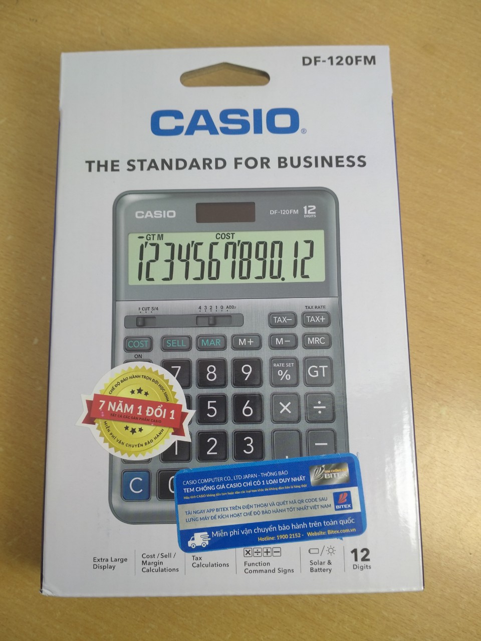 MÁY TÍNH BÀN CASIO DF-120FM