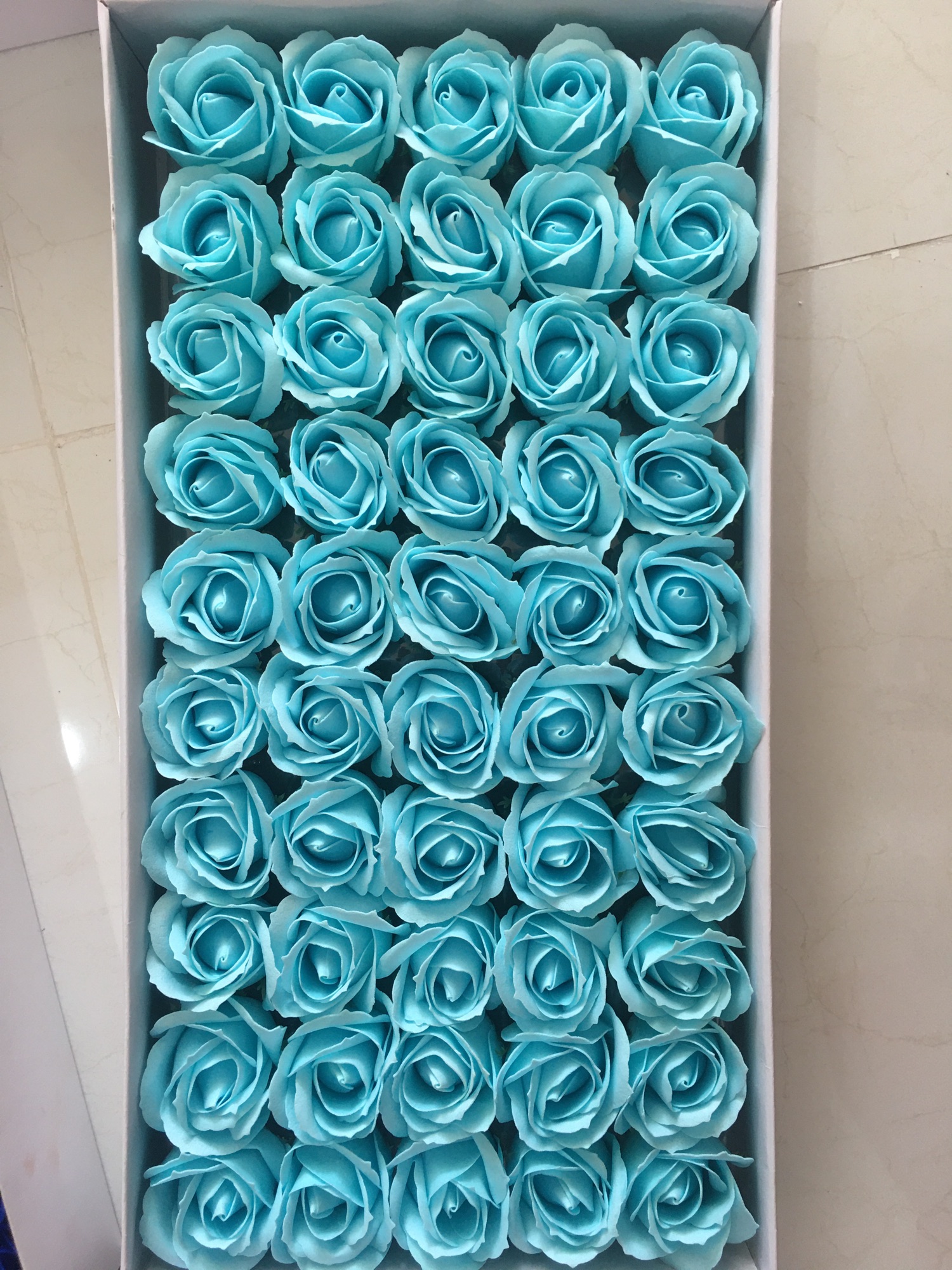 Hoa hồng sáp thơm vĩnh cửu màu da trời