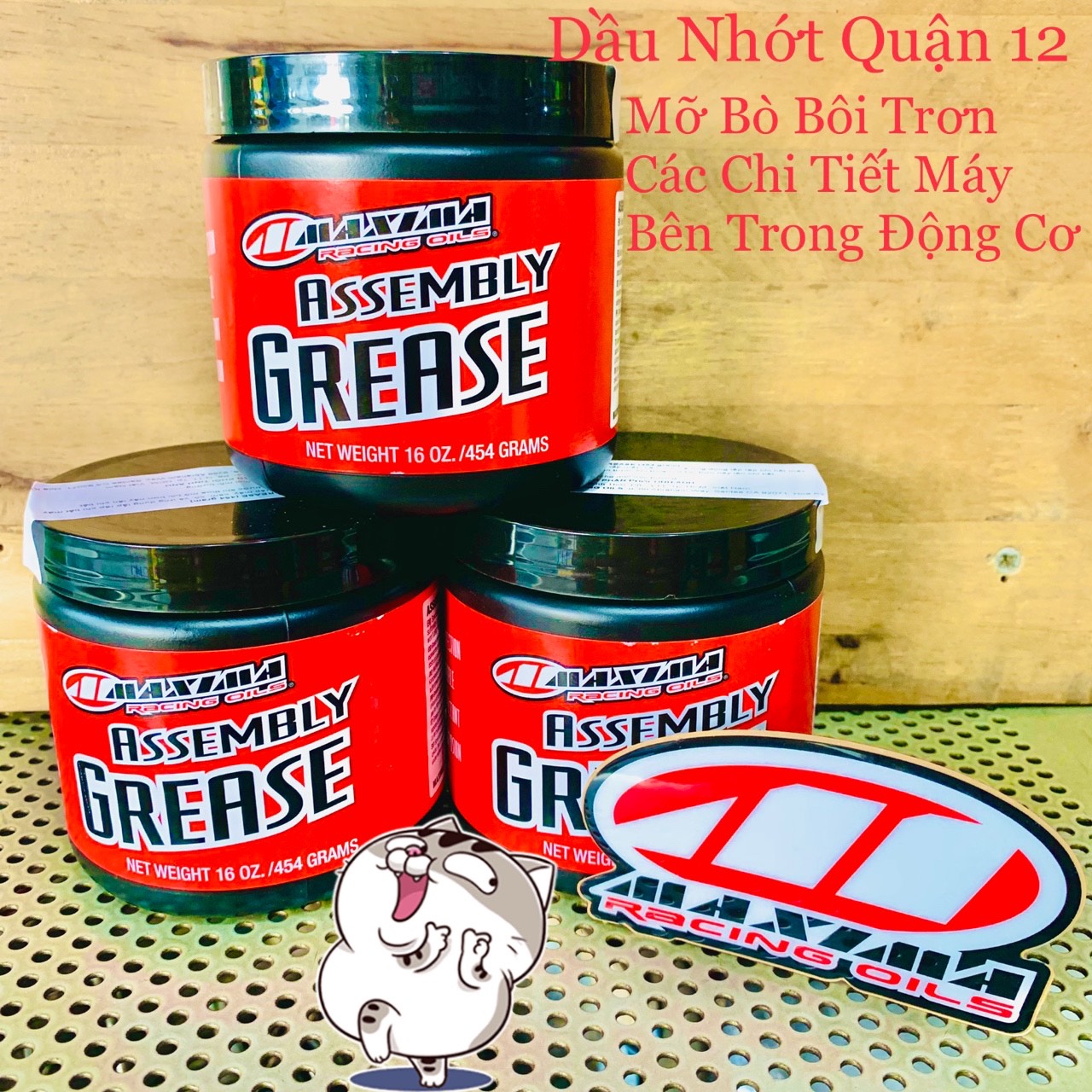 Mỡ bò maxima assembly grease lắp ráp máy - bôi trơn các chi tiết bên trong động cơ – 454gram made in usa