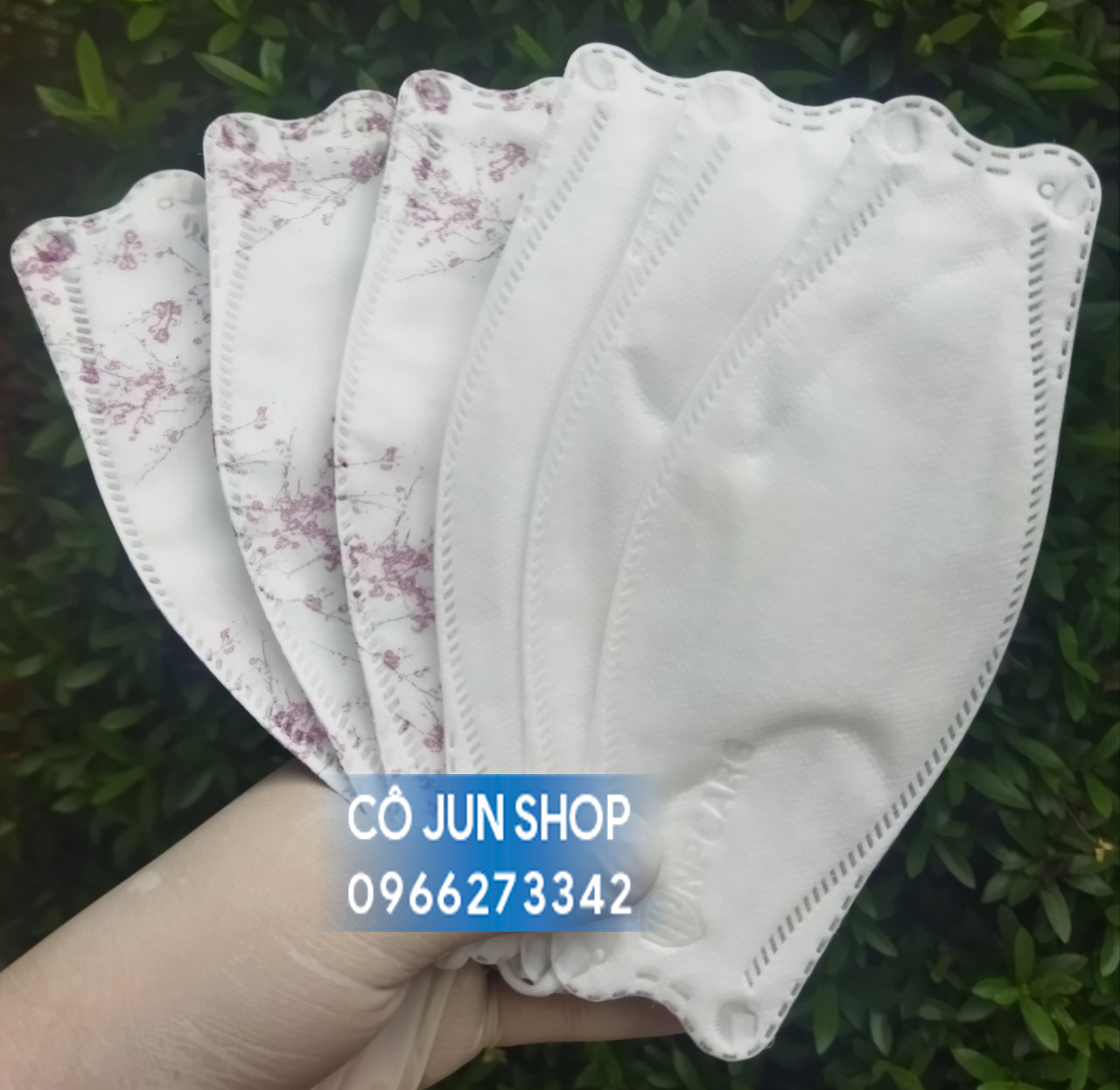 Khẩu trang y tế 4D hoa đào NPCare 10 cái /hộp